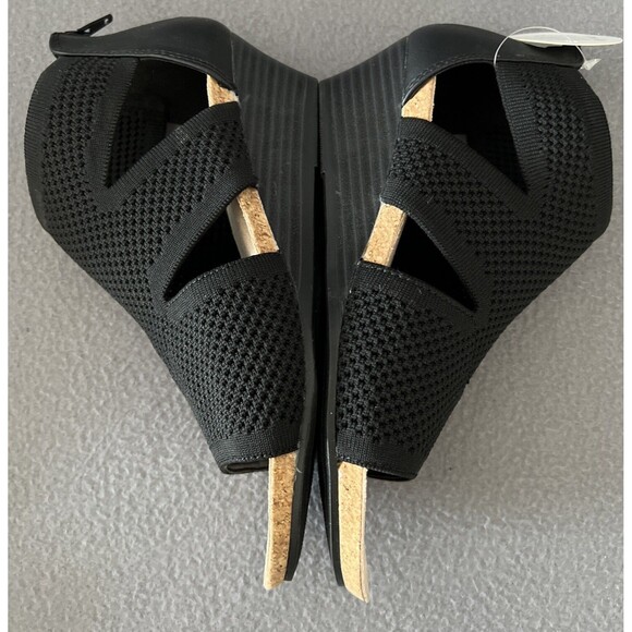 Croft & Barrow Women's Rosiee Zip Up Wedge Sandals Black Size 7.5 TEComfort NIB - Picture 9 of 12